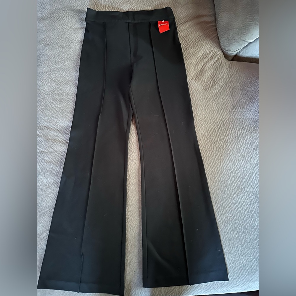 NWT Spanx, Size Medium, Black Flare Pants